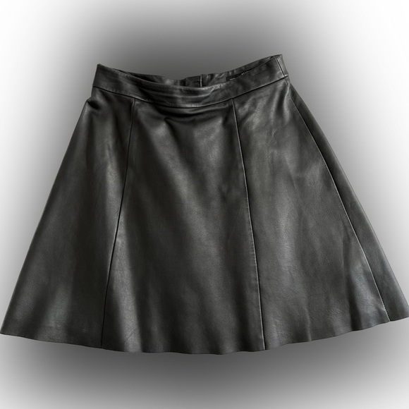 All Saints Skirts Allsaints Mini Black Leather Skirt Poshmark